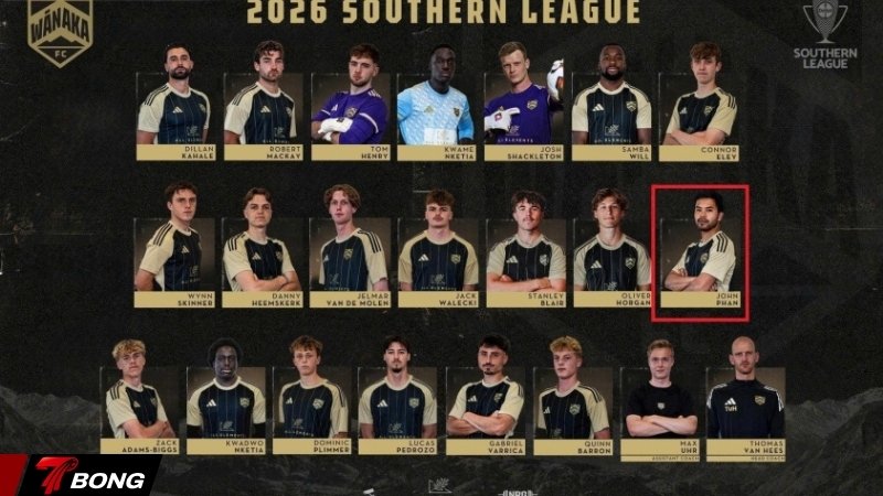 John Phan trong đội hình thi đấu tại Southern League